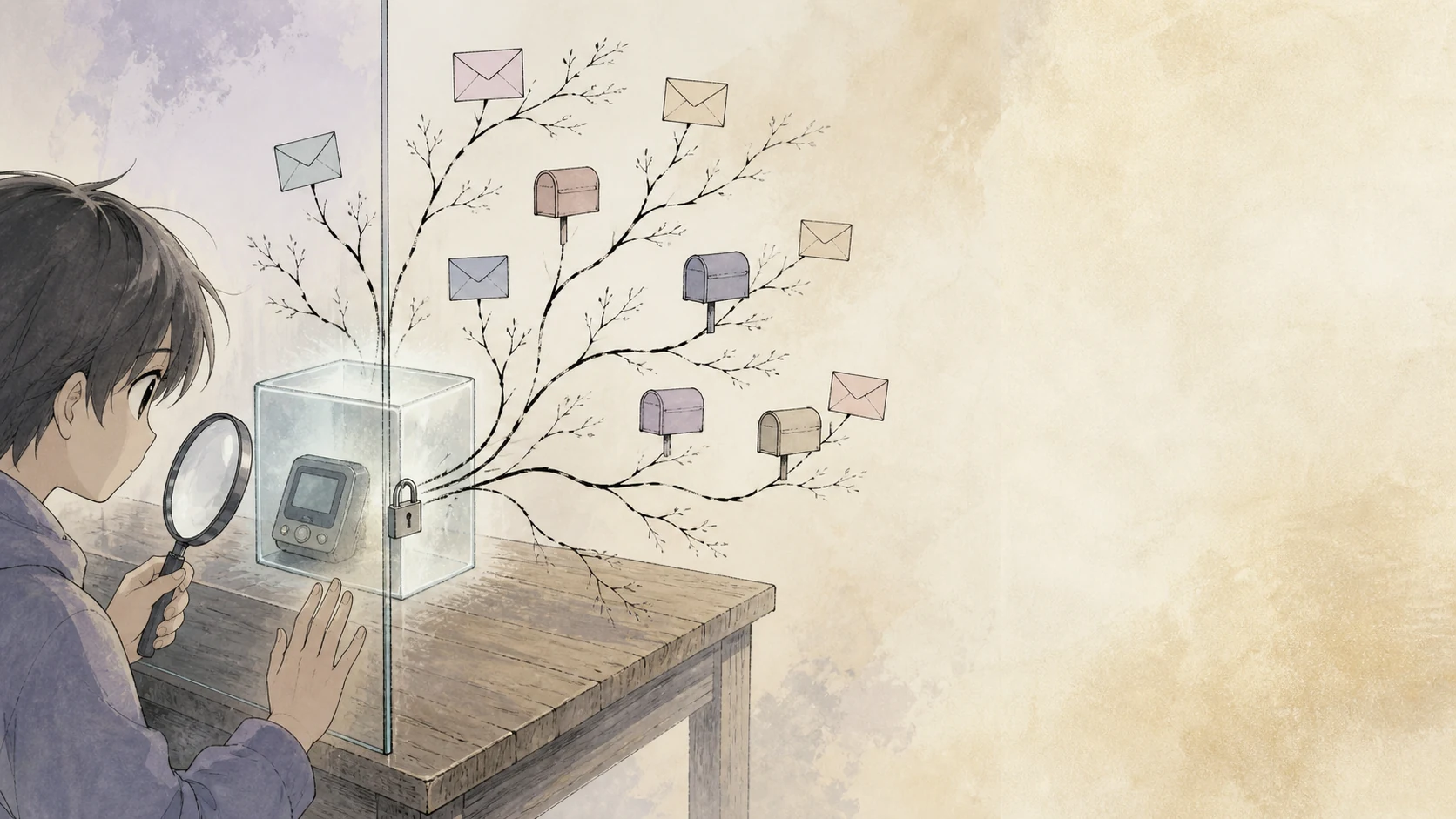 比特幣 xpub 外洩，別人能直接花你的錢嗎？的文章封面插畫